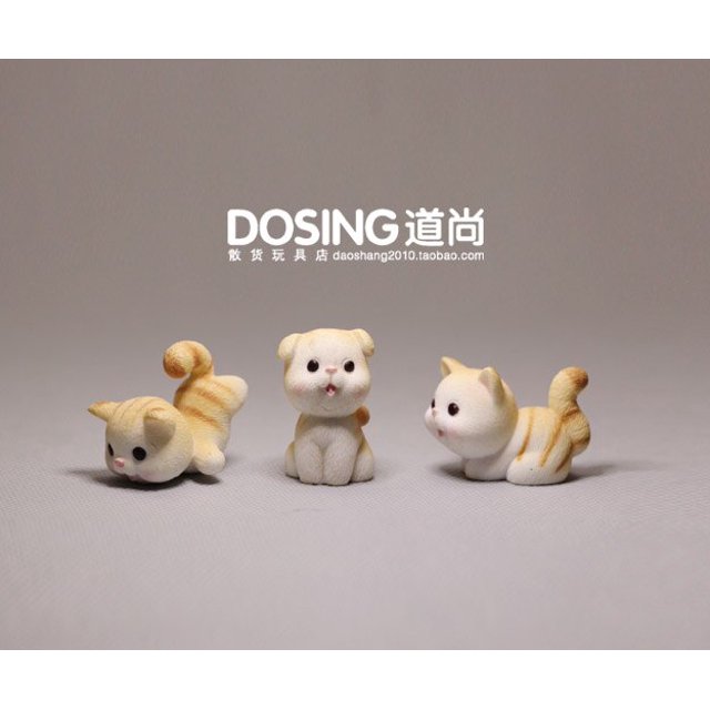Simulation Animal Little Cat Model Ornaments Q Version Cute Kitten Fairy Garden Miniature Decoration Action Figure Figurine ToysA He Qiyong unisex