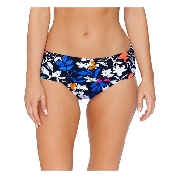Island Escape Womens Floral Print Fold-Over Swim Bottom Separates