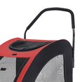 thumbnail image 2 of Foldable Dog Stroller Full Zipper Large Space Strong Bearing Capacity Breathable Pet Stroller for Outdoor Travelling Red, 2 of 5