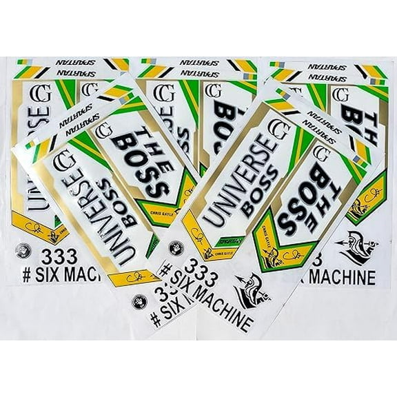 3d laminated cricket bat sticker