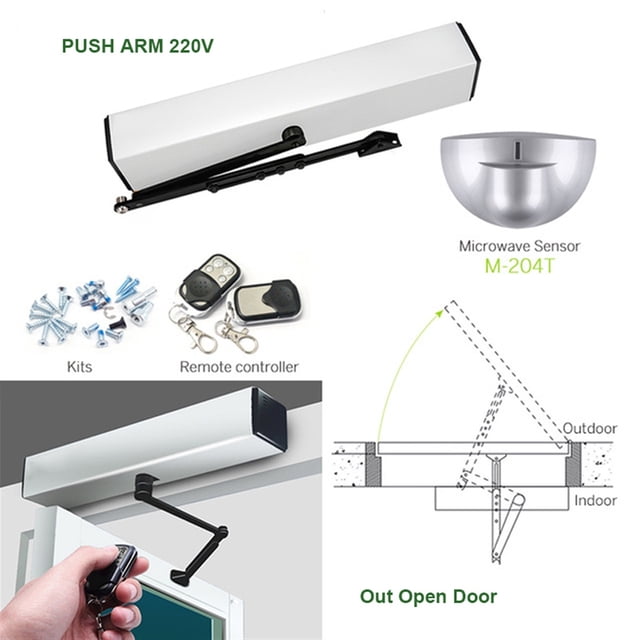Smart Home Automatic Swing Door Opener Closer Electric Garage Gate Operator Optional Sensor Remote Control Big Gate Motor ,Ultra-Quiet Operation