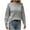 Gray, variant on Fall Sweaters for Women 2025 Solid Color Warm Casual Fall Winter Clothes Long Sleeve Crewneck Sweater Knitted Sweater Pullover Tops(Green,M)