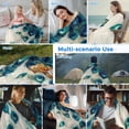 thumbnail image 5 of Peacock Feather Cooling Blanket,Lightweight Breathable Summer Throw Blanket with Double Sided Cold Effect,Teal Ethnic Rustic Farmhouse Elegant Picnic Blankets Bed Sheet for Hot Sleepers 60"x80", 5 of 8