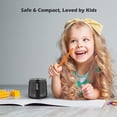 thumbnail image 3 of Electric Electric Pencil Sharpener Portable Battery Powered for 6-8mm Pencil Support Hexagonal/ Triangular/ Round pencils Fast Sharpen for Students   Artists Home School Classroom, 3 of 6