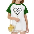 thumbnail image 6 of Sentuca Girls T Shirts, Short Sleeve Valentines Day Shirts, Comfortable Casual Graphic Tees Size 13 Years, 6 of 8