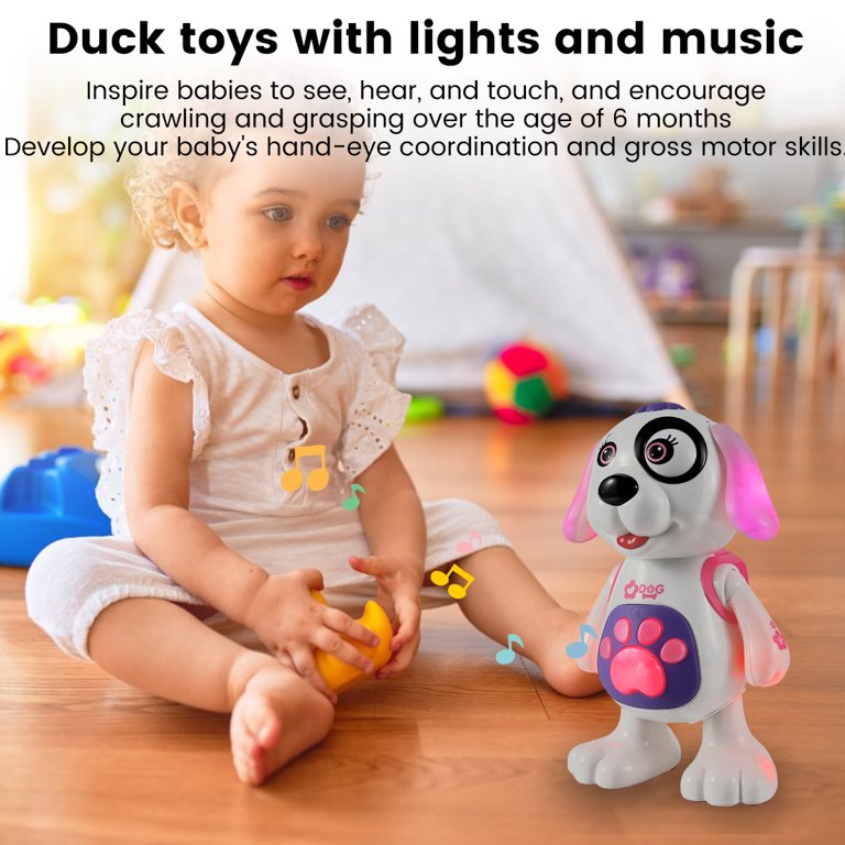 Slopehill Interactive Puppy - Smart Pet, Sing, Dance, and Spin Electronic Puppy Dog Toys for Age 3 4 5 6 7 8 Year Old Girls, Gifts Idea for Kids, Size: 13