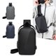 thumbnail image 1 of Bolsa mensajera para ciclismo exterior Bolsa de hombro USB de gran capacidad Poliéster Negro azul gris 12,6x8,27x3,94 pulgadas impermeable Ligera, 1 of 6