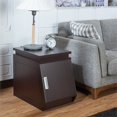 thumbnail image 2 of Furniture of America Macall Contemporary Wooden End Table in Walnut, 2 of 7