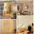 thumbnail image 6 of YI LIGHTING 9.8ft Curtain String Light 300 leds for Wedding Party Home Garden Bedroom Outdoor Indoor Wall Decorations, Warm White, 6 of 7