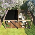 thumbnail image 3 of ColourTree 90% 9' x 9' Black Custom Size Shade Cloth/ Privacy Screen with Grommets for Pergola, Outdoor, Patio, Garden Fence, Apartments Railing, Dog Kennel Cover Canopy （We Make Custom Size ), 3 of 5