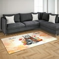 thumbnail image 3 of Hello Fall American Shorthair Scarf Welcome Autumn with Leaves Pumpkins Indoor Rug Cat Lover Kitten Owner Gifts Carpet Living Bed Room Sofa Home Decor - 00011, 3 of 5