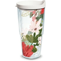 Tervis Mellow Floral Made in USA Double Walled Insulated Travel Tumbler, Classic 24oz