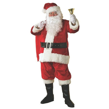 Men's Deluxe Plush Regency Santa Christmas Costume
