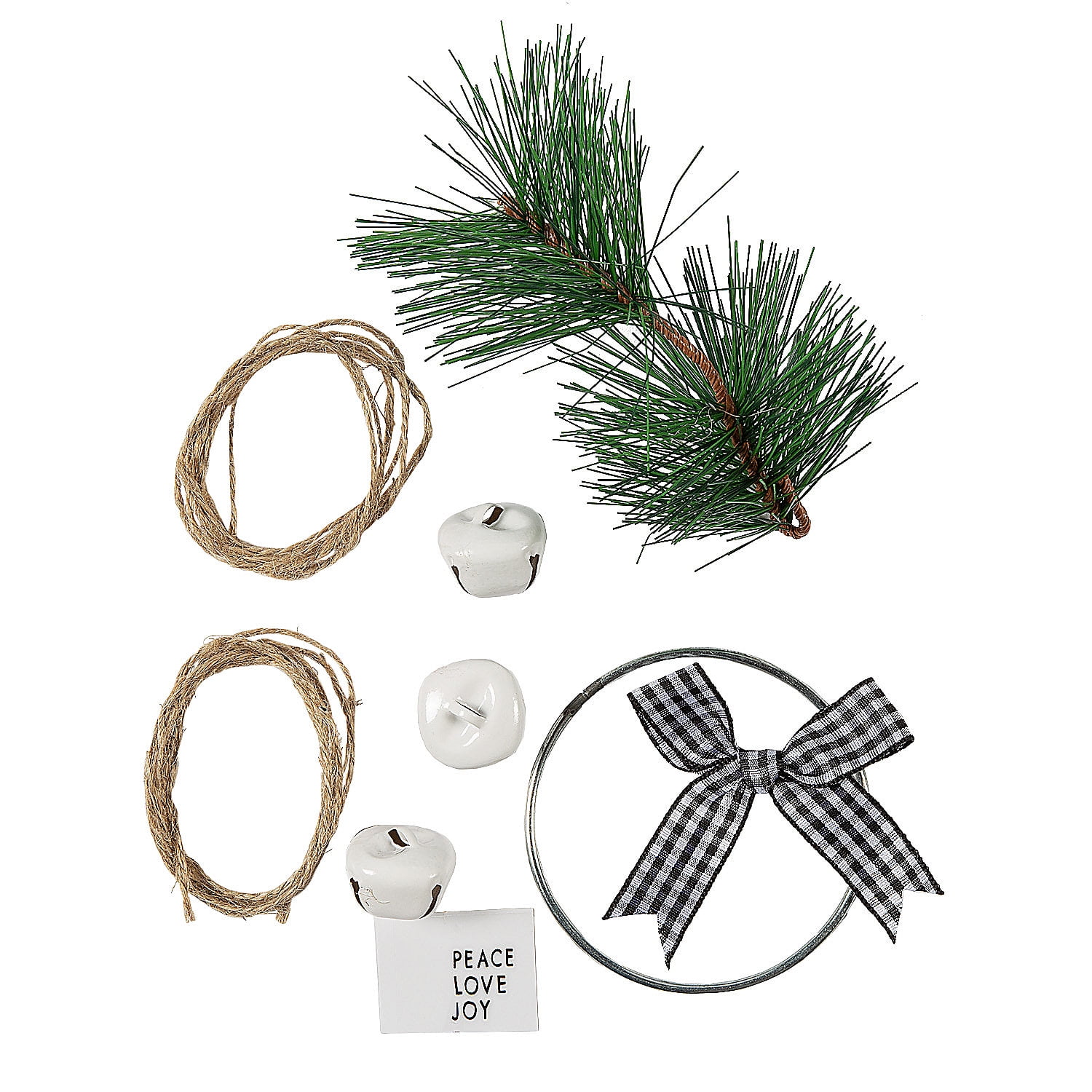 Christmas Jingle Bell Door Hanger Craft Kit - Makes 6, Craft Kits, Christmas, 6 Pieces