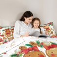 thumbnail image 5 of Castle Fairy Gingerbread Man 3-Piece Full Size Comforter Sets for Girls,Kawaii Bowknot Bedding Comforter Set,Happy New Year Lightweight Bedding Sets,Breathable Home Decor, 5 of 8