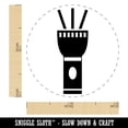 thumbnail image 2 of Flashlight Icon Rubber Stamp for Scrapbooking Crafting Stamping - Mini 1/2 Inch, 2 of 7