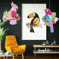 thumbnail image 3 of Cheers.US Tropical Birds Honeycomb Paper Cutouts, Parrot Honeycomb, Hawaiian Summer Beach Luau Party Hanging Decorations for Tiki Bar Luau Summer Party Home Classroom Supplies, 3 of 7