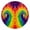 Colorful Tie Dye-1, variant on Colorful Tie Dye Pattern Round Fitted Tablecloth with Elastic Edge,Dining Table Cover Waterproof,Outdoor Round Tablecloth for Camping,Dining,Indoor and Outdoor