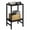 Black, variant on Joaxswe 3 Tiers Accent Table, Square Side Table with Storage Shelf, 100lb Capacity, Sturdy End Table for Apartment, Dorm, Home Office, Black