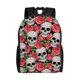 thumbnail image 1 of Fotbe Skull and Roses Mochila de Viaje para Laptop, Mochila Ejecutiva Delgada y Resistente 15.6", 1 of 8