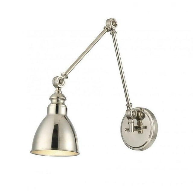 Savoy House Dakota 1 Light Adjustable Sconce in Polished Nickel