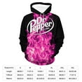 thumbnail image 2 of Dr Pepper Hoodie for Women Men, Long Sleeve Pullover Hoodies with Kangaroo Pocket, Unisex Hooded Tops, S-3XL, 2 of 8