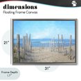 thumbnail image 4 of Stupell Industries Tropical National Seashore Vista Gray Floating Frame Canvas Art, 31 x 21, by Grotto Studios, 4 of 8