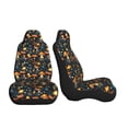 thumbnail image 3 of Honeii Colorful Plants Mushroom for Car Seat Covers Full Set, Seat Covers for Cars, Car Seat Protector Waterproof, Leather Car Seat Cushion-2 PCS, 3 of 9