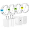 thumbnail image 1 of Cargador QZVOO para iPhone (0,9/1,8/3/3 m), carga rápida, 20 W, USB-C, 1 of 7