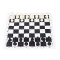 thumbnail image 1 of Juego de ajedrez internacional Bling Bling tablero de ajedrez de Cuero PU negro piezas de ajedrez, 1 of 12