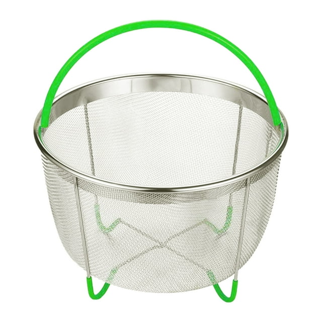 Steamer Ba Sket Mesh Steaming Ba Sket Stainless Steel Strainer And Insert For 6 Q T Q Uart Instant Pots Accessories With Handle Big Strainers for Kitchen Tub Hair Strainer Stainless Steel Plug for