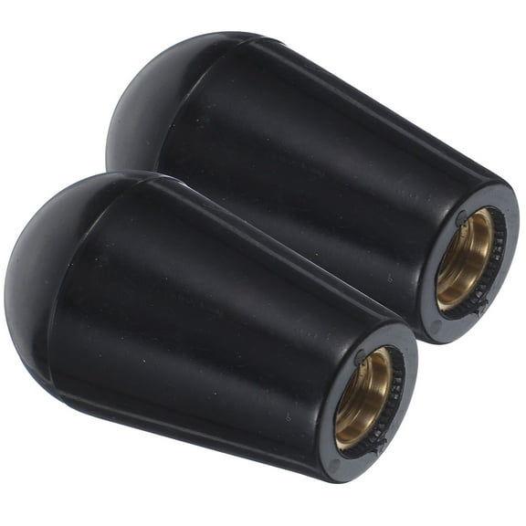 RENACLIPY Black Plastic Beer Faucet Handles Set of 2, Ergonomic Design, and Versatile for Home Bar and Kegerator