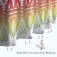 thumbnail image 6 of Rainbow Ethnic Pattern Shower Curtain 72"x84" ,Bathroom Decorative Shower Curtains Set with 12 Hooks,Modern Waterproof Washable Shower Curtain, 6 of 6