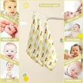 thumbnail image 5 of SKYSONIC Cute Yellow Duck with Glasses Baby Muslin Washcloths Face Towel, 3 Pack Burp Cloths Cotton Wipes Infant Wash Cloth for Newborn Boys Girls 12"x12", 5 of 7