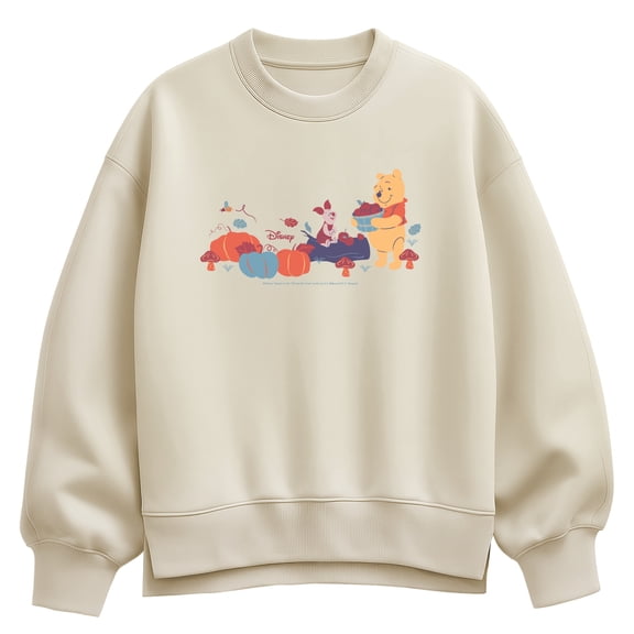 Winnie The Pooh - Fall - Women's Oversized Fleece Crew Sweatshirt