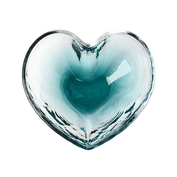 Uuseful Fruit Salad Bowl Fashion Crystal Dessert Bowl Creative Glass Heart Bowl for Serving Fruit Salad Snack