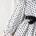 thumbnail image 5 of Cdudpw Toddler Baby Girl Clothes Infant Girl Outfits Fall Ruffle Heart Print T-Shirt Top Pants Set Winter Spring Clothes(Y220-Black), 5 of 9