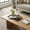 Black, variant on Sagebrook Home Petrified Wood Tray with Raised Edge for Living Room Decor - Decorative Tray for Home Entryway, Tabletop, and Bedroom - 1", Black & Tan