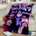 thumbnail image 3 of Manta suave de Kpop Bangtan b-bts Kim JIN SUGA V, manta de tiro para el hogar, dormitorio, cama, sofá, Picnic, viaje, oficina, funda de descanso, 3 of 3