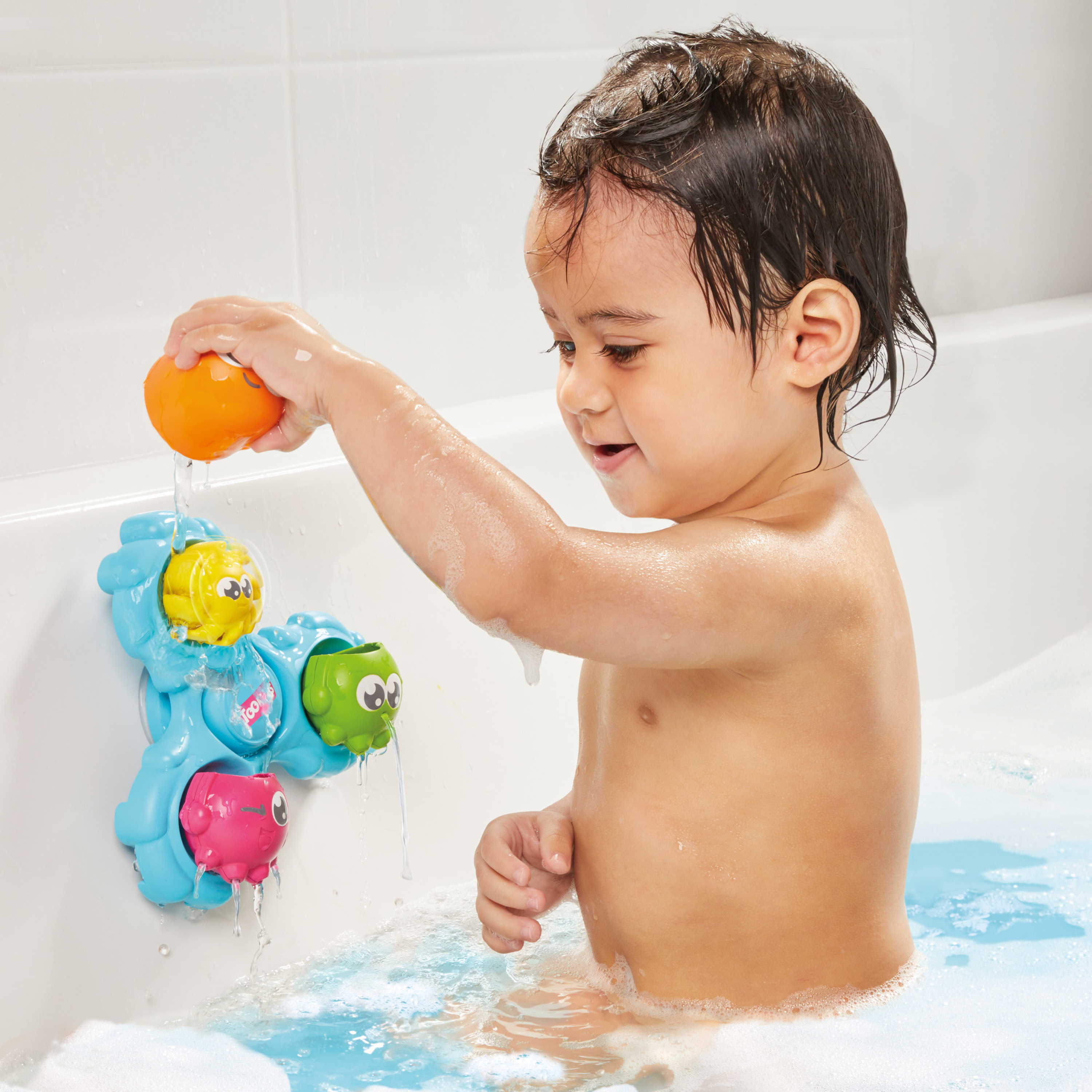 TOMY Toomies Spin And Splash Octopals Bath Toy, Colorful and Fun Toddler Bath Toys - image 6 of 6