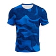 thumbnail image 4 of HADST Unisex Printed Short-Sleeve Sports T-Shirts, Round-Neck Breathable Quick-Dry Training Tops, 4 of 5