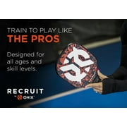 Recruit by ONIX Pickleball Polypropylene Core V4 Paddle for All Ages and Skill Levels, Orange/Black, 7.6 oz, New