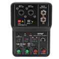 thumbnail image 1 of Audio Mixer Sound Board, 48V Phantom Power 2 Channels Audio Mixer  For Internet Karaoke, 1 of 8