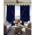thumbnail image 6 of Golf Ball Blackout Curtains for Bedroom Living Room Darkening Curtains 54 Inch Long Navy Blue Monochrome Sport Short Curtain for Small Window Treatment Thermal Insulated Grommet Drapes 52"x54"x2, 6 of 9