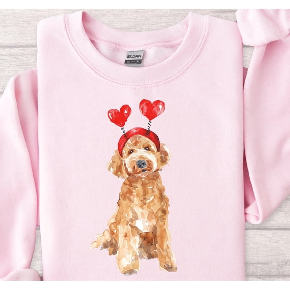 Goldendoodle Valentines Shirt, Valentines Day Dog Sweatshirt, Valentines Golden Doodle Shirt, Goldendoodle Sweatshirt, Doodle Dog Mom 814 Tshirt All Size S-5XL