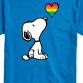thumbnail image 2 of Peanuts - Snoopy Rainbow Heart - Men's Short Sleeve Graphic T-Shirt, 2 of 6