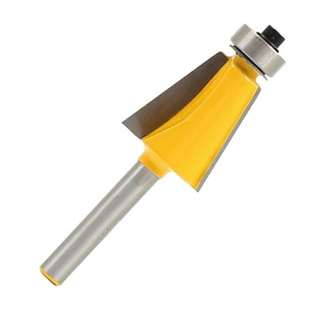 

Woodworking 1/4inch Shank Carbide Chamfer Router Bit 11.25 Degree Bevel Angle