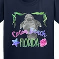 thumbnail image 4 of Inktastic Cocoa Beach Florida Cute Swimming Manatee Youth T-Shirt, 4 of 5