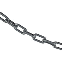 1.5 Inch x 50 Feet Silver Plastic Safety Chain