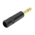 thumbnail image 2 of Seismic Audio  - 1/4" Male Stereo Jack Plug - 3 Pole - Black and Gold - Pro Audio Multi color - SAPT253, 2 of 3